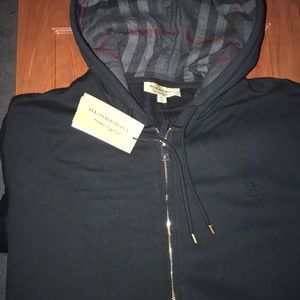BURBERRY FULL ZIP HOODIE